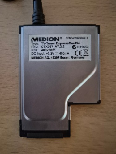 Medion tuner expresscard54 - tv-tuner,