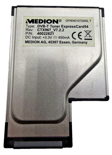 Medion tuner expresscard54 - medion, tv-tuner